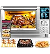 Nuwave Bravo XL Pro Air Fryer Toaster Oven with Grill Combo, 2024 New Ultra-Fast Convection Syste...