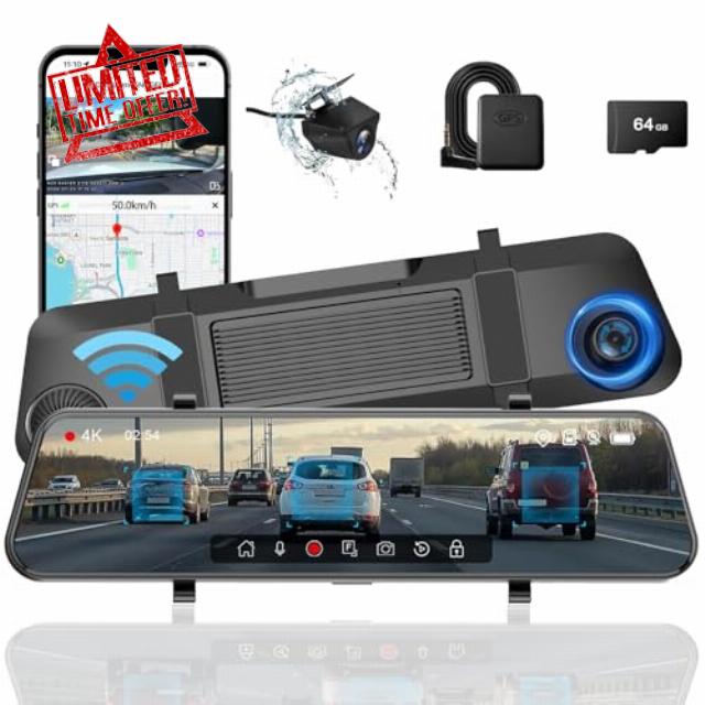 Aprilboy 4K Mirror Dash Cam
