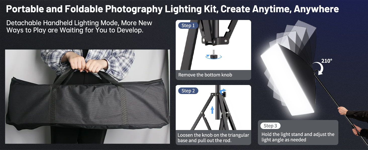 Softbox Photography Lighting Kit