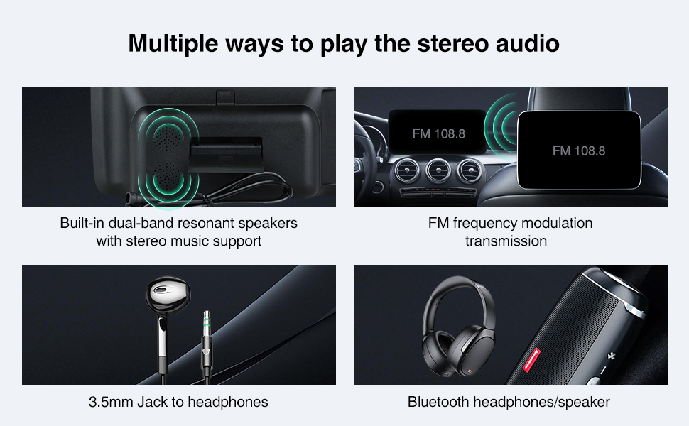 Multiple ways to play the stereo audio