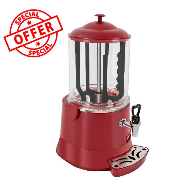 Commercial Hot Chocolate Maker Machine 10L Chocolate Heating Mixing Machine 110V Hot Chocolate Dispenser Beverage Warmer Machine for Heating Chocolate Coffee Juice Milk