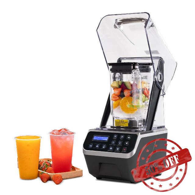 Professional Commercial Blender 2200W 1.58QT 51OZ Quiet Blender Brushless Motors Commercial Smoothies