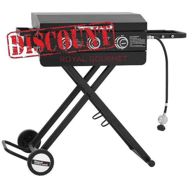 Royal Gourmet PD3001 3-Burner Propane Gas Griddle with Collapsible Stand