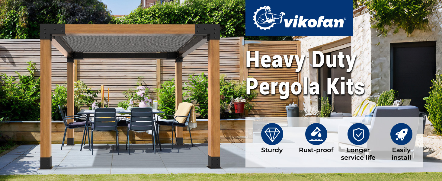 pergola kit corner 90 3 way brackets post base
