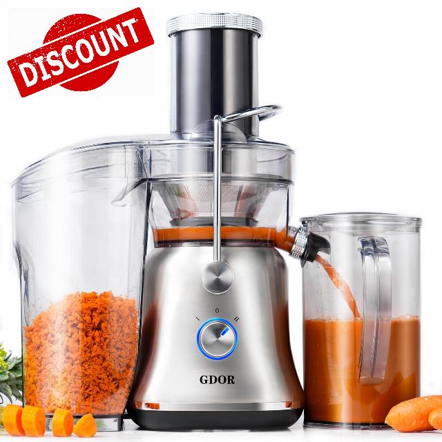 GDOR 1300W Powerful Juicer with Larger 3.4" Feed Chute