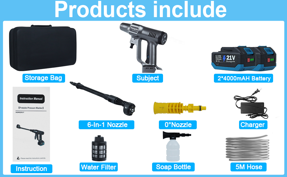 battery power washer gun