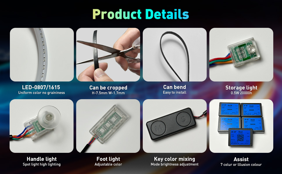 Control Tutorial: There are two convenient control methods: button switch,smartphone app control.