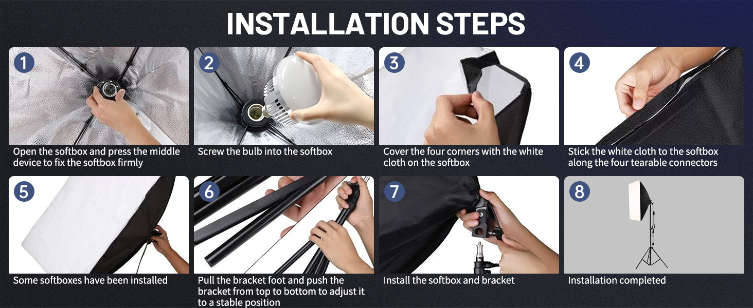 Softbox Photography Lighting Kit