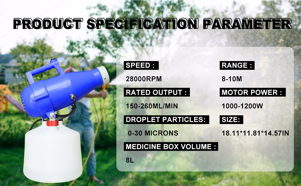 electric ulv fogger machine atomizer cold indoor home outdoor garden