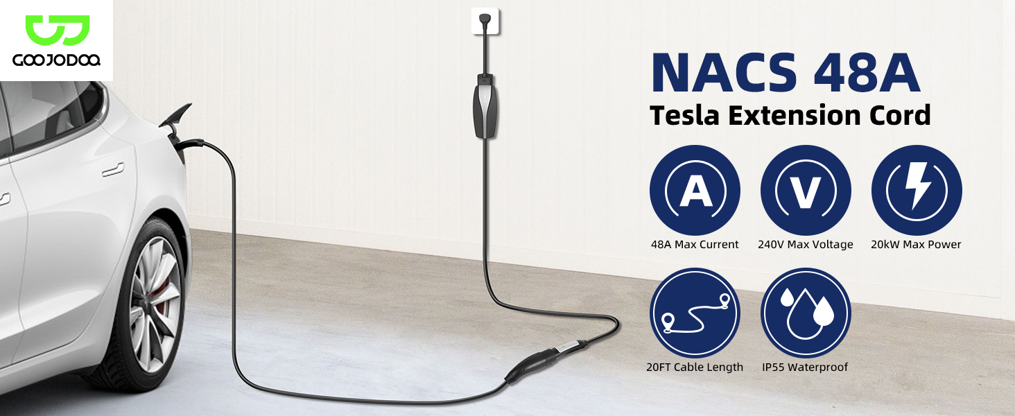 tesla charger extension cable