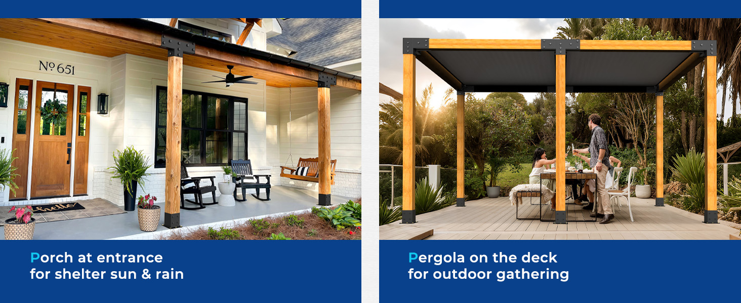 4x4 6x6 pergola brackets kit