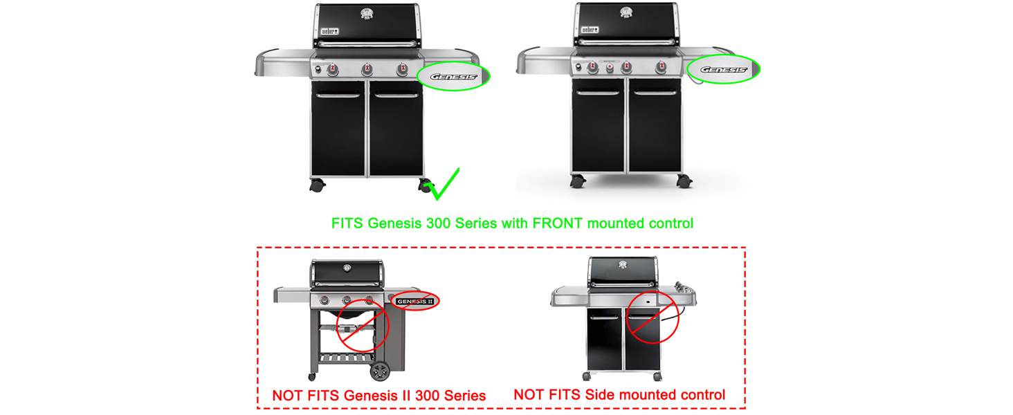 Fits weber genesis 300 series grill