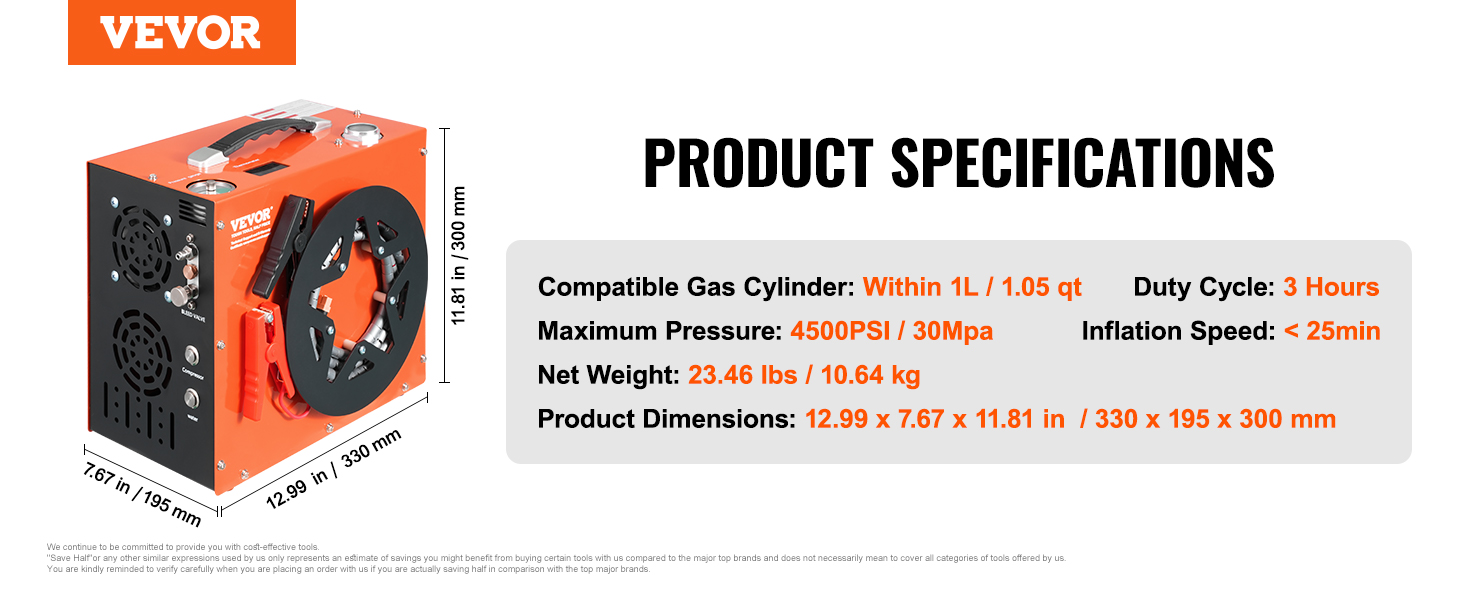 portable pcp air compressor