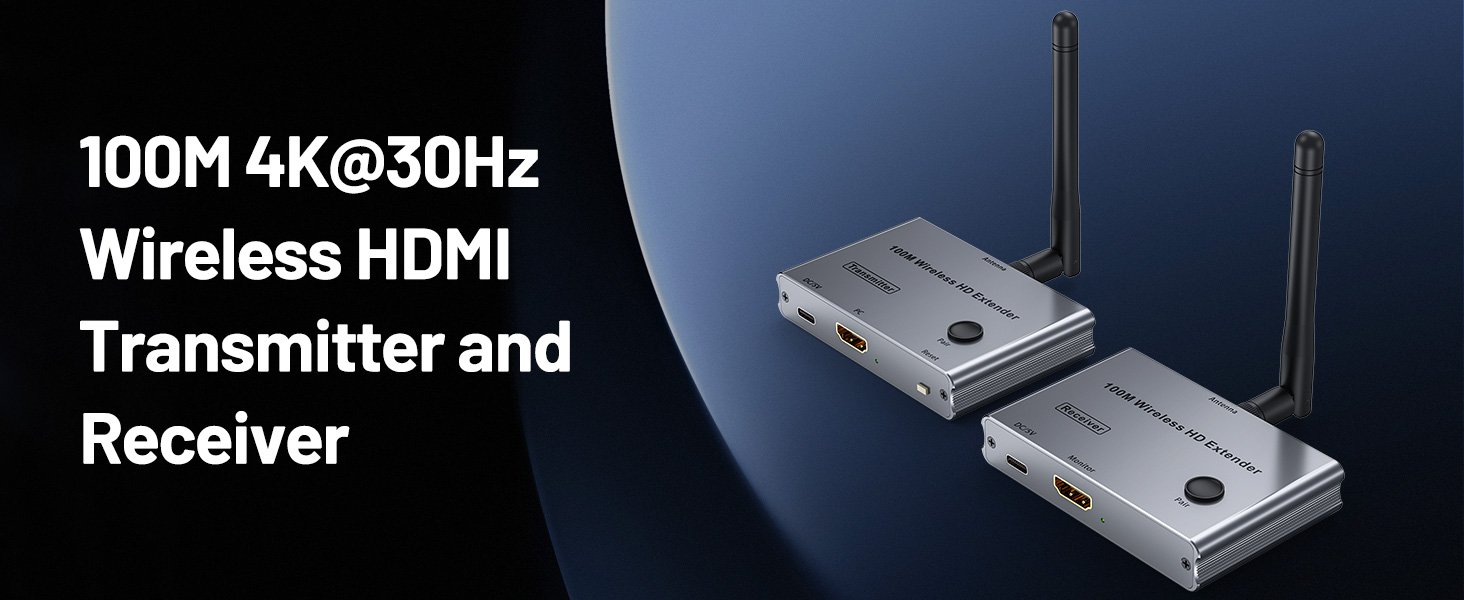 wireless hdmi transmitter and receiver 4K