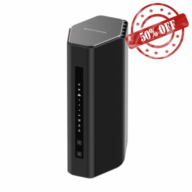 NETGEAR Nighthawk WiFi 7 Router (RS500) – BE12000 12Gbps Wireless Speed – 2.5Gb Internet Port – Tri-Band Gigabit Gaming Router – Covers 3