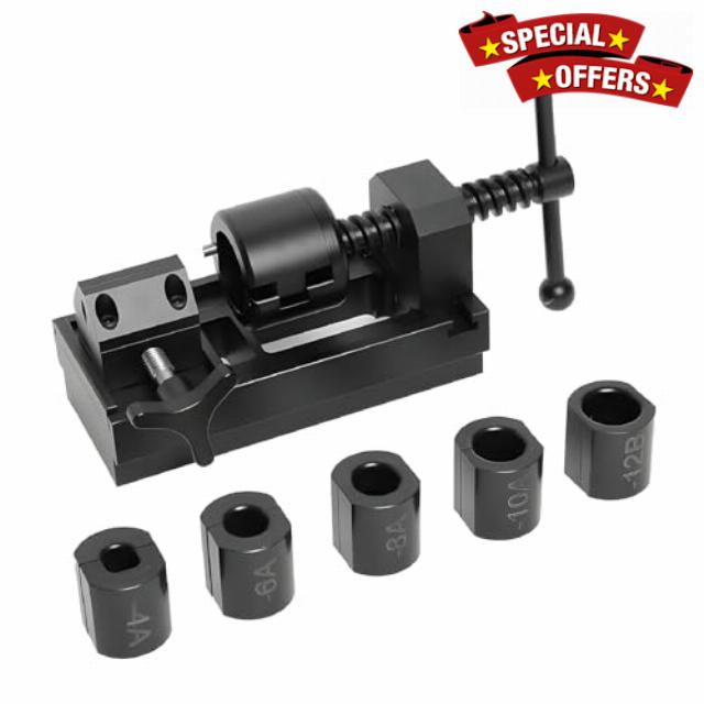 Fuel Line Fittings Installation Tool Kit with 4AN 6AN 8AN 10AN 12AN Adapt Connectors