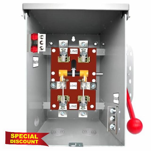 2P/3P 200 Amp Generator Transfer Switch