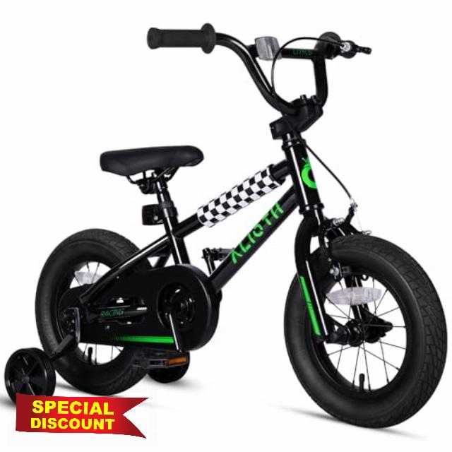 BMX Style Kids Bike for 2-8 Years Old Boys Girls Toddlers 12 14 16 Inches Bicycle with Training Wheels Coaster Brake
