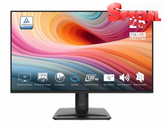 MSI PRO MP251 E2 24.5-inch IPS 1920 x 1080 (FHD) Gaming Office Monitor