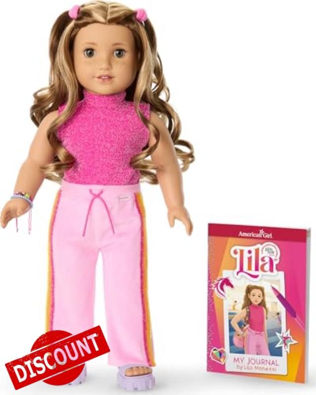 American Girl Lila 18-inch Doll & Journal (Girl of The Year 2024)