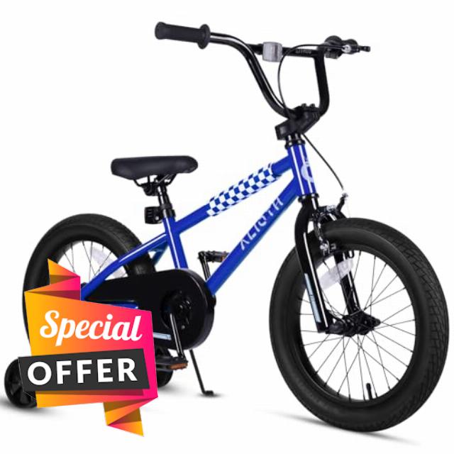 BMX Style Kids Bike for 2-8 Years Old Boys Girls Toddlers 12 14 16 Inches Bicycle with Training Wheels Coaster Brake