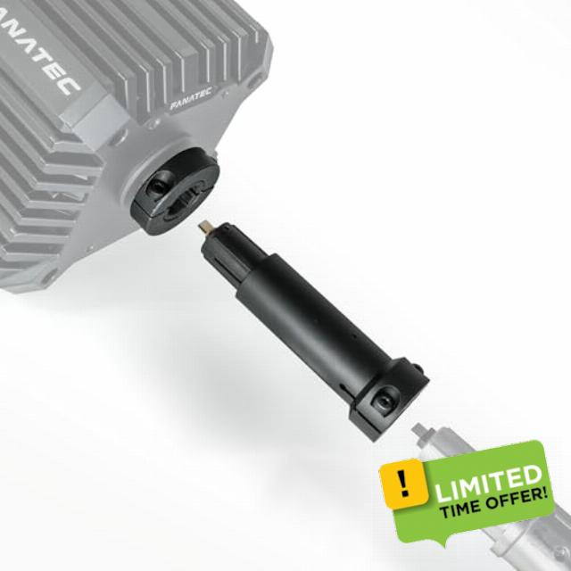BrainExploder Shaft Extension (100mm / 4") for Fanatec CSL DD Wheel Bases with Enhanced Collar