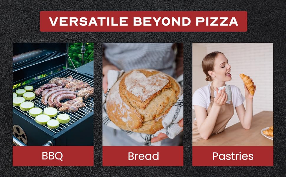 pizza steel, pizza baking pan, pizza oven accessories kit, pizza pan for oven, 12 inch pizza pan