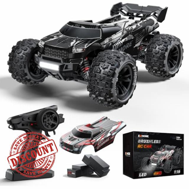 1/16 Brushless RC Cars for Adults & Boys