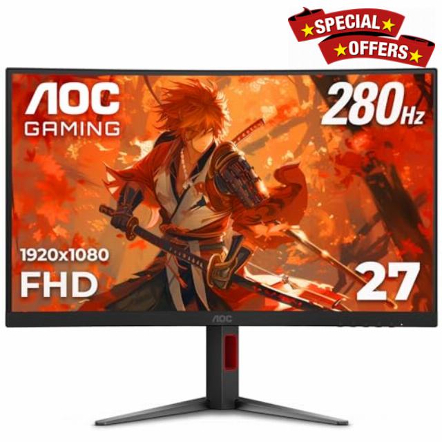 AOC C27G4ZH 27" Curved Frameless Ultra-Fast Gaming Monitor