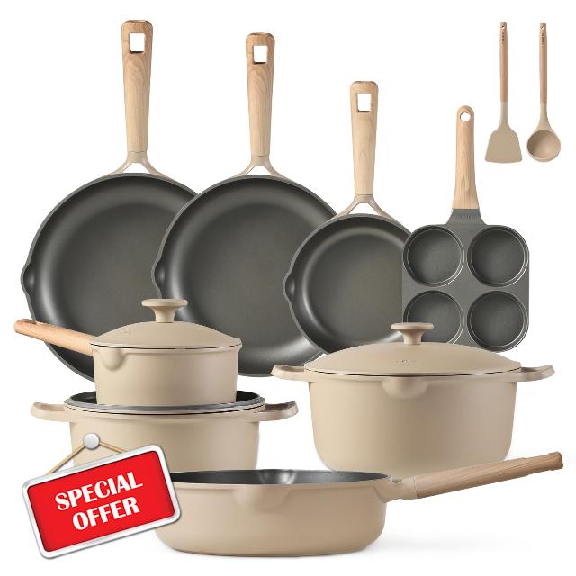 CAROTE 13pcs Pots and Pans Set