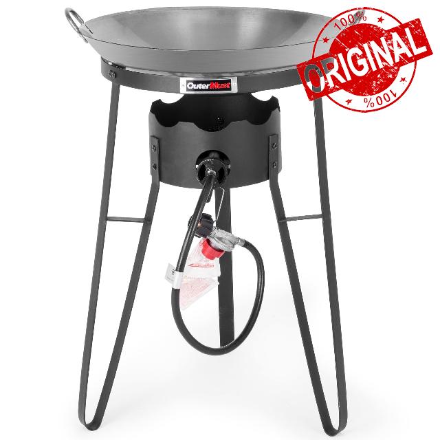 Outdoor Cooker With Wok Cuisinart Wok Station with Iron Wok and Burner 54000 BTU for Outdoor Cooking