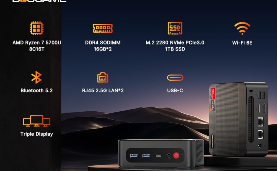bosgame mini pc P4 32GB DDR4 1TB SSD