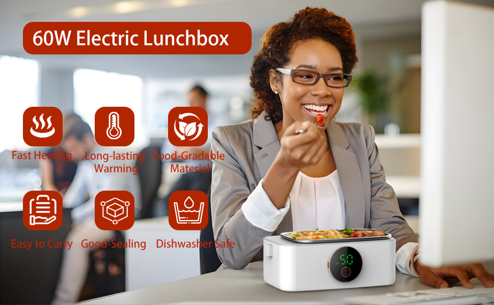 heated food container food heater lunch box electric lunchbox food heater
