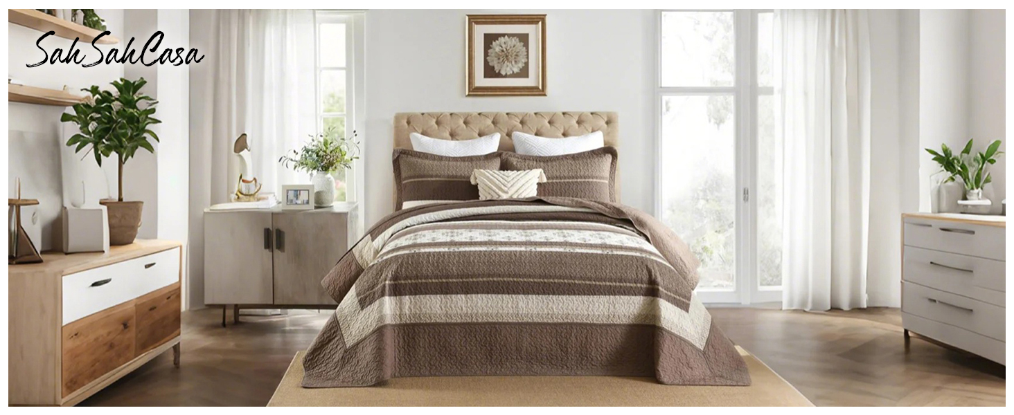 brown bedspread