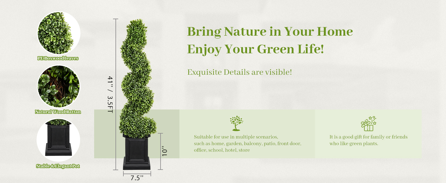 artificial topiary for outdoors