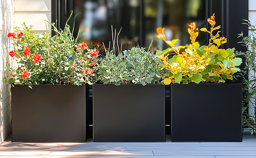 metal planter large