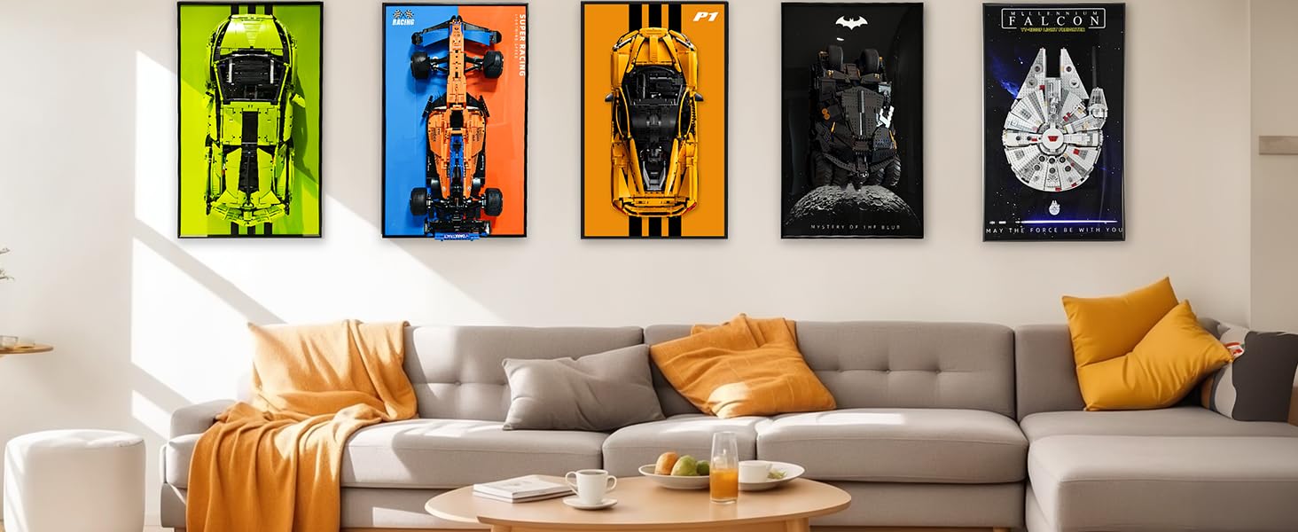 Display Wallboard for Lego Technic McLaren P1 42172 Hypercar 1:8