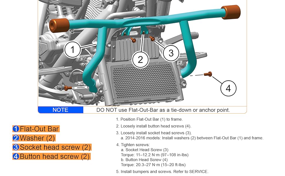 Engine Guard Flat-Out Bar