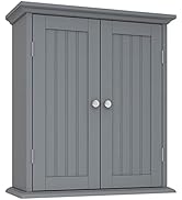 ChooChoo Bathroom Wall Cabinet, Over The Toilet Space Saver Storage Cabinet, Medicine Cabinet wit...