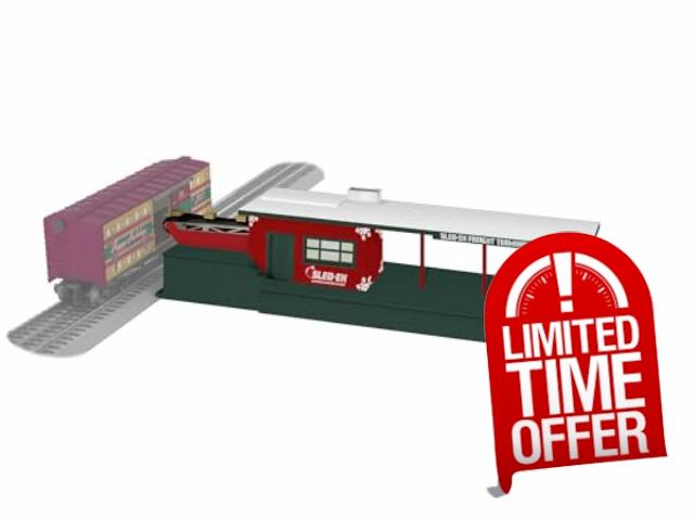 Lionel Sled-Ex Plug Expand Play Christmas Freight Station
