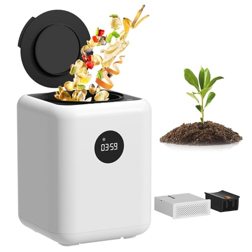Odorless Auto Compost Bin with Auto-Cleaning Mode for Plants Effectively