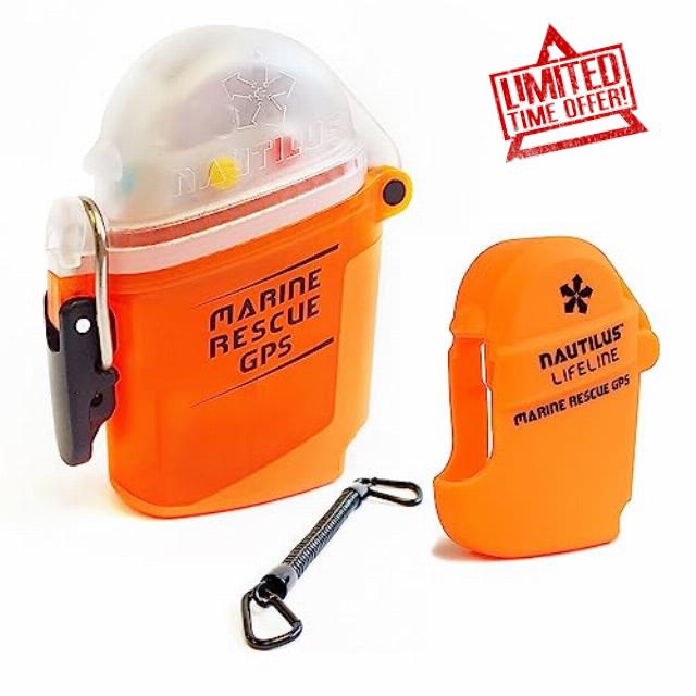 Nautilus Lifeline Marine Rescue Waterproof GPS and an Antenna Winder for Accurate Positioning and Distress Alerts