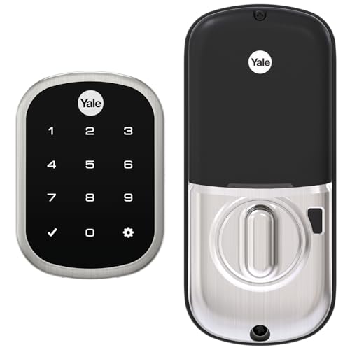 Satin Nickel Keyless Non-Connected Entry Door Lock with Digital Keypad Touchscreen for Code Entry