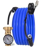 PERIOR 50 FT Heated Drinking Water Hose for RV Camper with Regulator, NSF 372 Certified Garden Ho...
