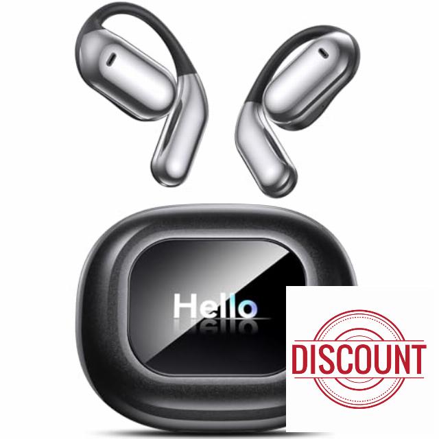 Ultra Open Ear Headphones Wireless Bluetooth - Ergonomic Pro Over The Ear Earbuds with Air-Like Silicone Design