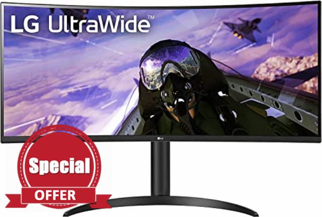 LG 34WP65C-B UltraWide Computer Monitor 34-inch QHD (3440x1440) 160Hz