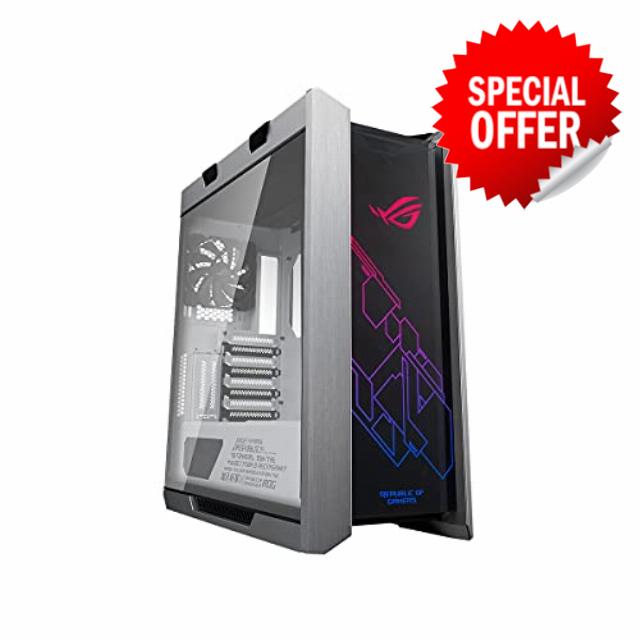 ASUS ROG Strix Helios GX601 White Edition RGB Mid-Tower Computer Case for ATX/EATX Motherboards with tempered glass