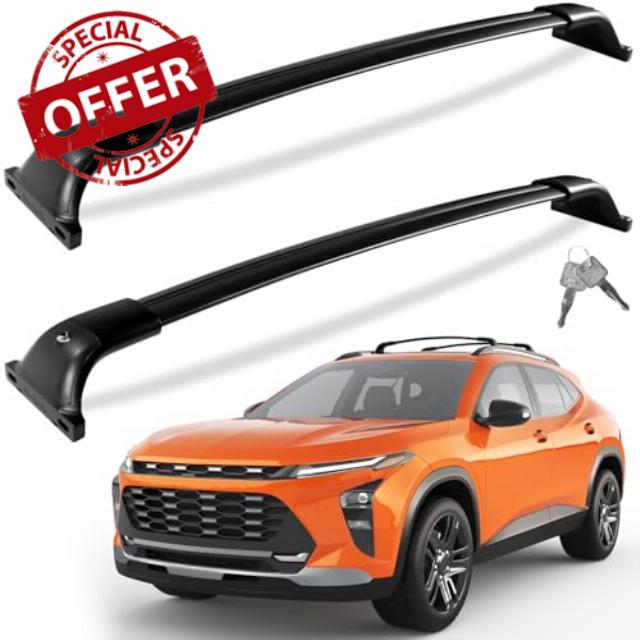 260lbs Lockable Roof Rack Cross Bars Compatible with Chevrolet Trax 2RS ACTIV LT 2023 2024 2025 Chevy
