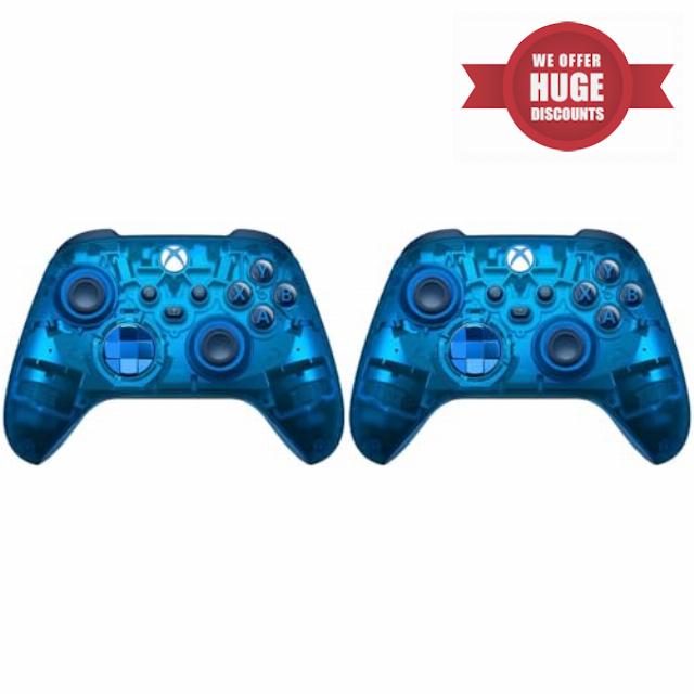 Microsoft QAU-00150 Wireless Dual Controller Bundle (Sky Cipher Special Edition) for Xbox Series X|S