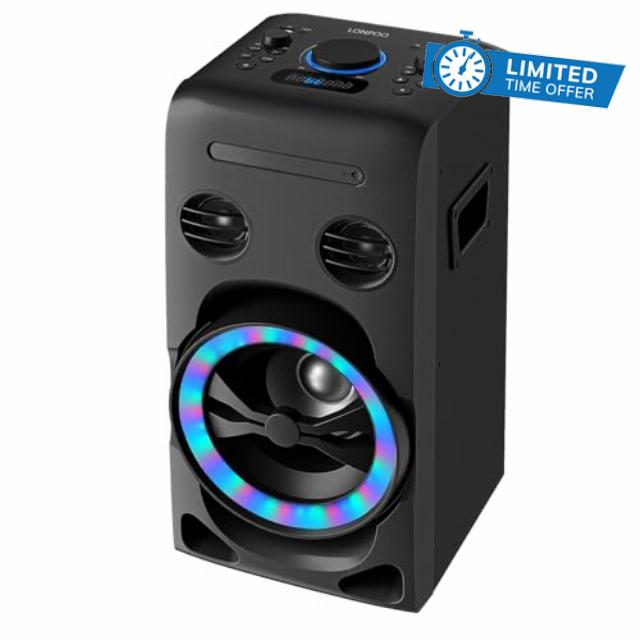 Home Bluetooth Stereo System -100W PartyBox System with CD Player